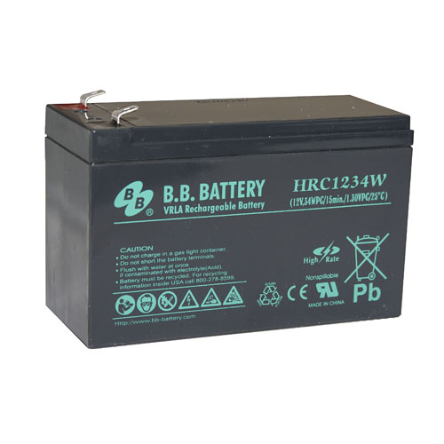  BB Battery HRC 1234W T2 (HRC1234WT2) 9ah 12V -    